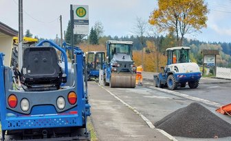 Bei der Sanierung der B 283 in Zwota laufen die Arbeiten für den 2. Bauabschnitt -