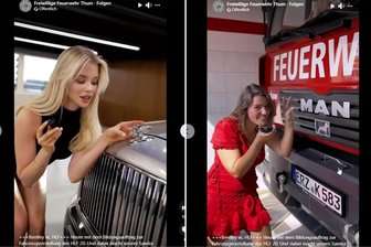 Bentley gegen Feuerwehrauto: Wehr im Erzgebirge landet Social-Media-Hit - Die Thumer Feuerwehr hat das Video parodiert und einen Volltreffer in den sozialen Medien gelandet.