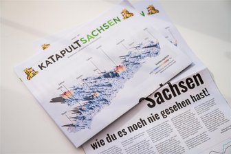 Benzinpreis und Wahlprogramme: Wie das „Katapult“-Magazin vor der Wahl Sachsen aufmischen will - Grafiken spielen im „Katapult-Sachsen“-Magazin eine zentrale Rolle. Herausgeber Benjamin Fredrich will sich damit in den Wahlkampf einmischen – erklärtermaßen.