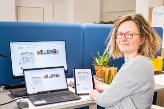 Beratungstage in Mittweida und Rochlitz zu Digitalangeboten der „Freien Presse“ - Anett Hofmann ist bei den Beratungstagen die kompetente Ansprechpartnerin.