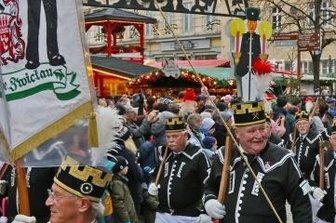 Bergparade abgesagt - Bangen um Weihnachtsmarkt - Die Bergparade durch die Zwickauer Innenstadt fand zuletzt 2019 statt.