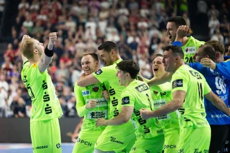 Berlin nach Sieg gegen Magdeburg im Champions-League-Finale - Die Berliner feiern den Einzug ins Finale der Champions League.