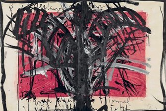 Berliner Galerie würdigt Bärbel Bohley - Das Mischtechnik-Bild "Engel fallen vom Himmel" von Bärbel Bohley stammt aus dem Jahr 1989.