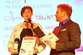 Bernsbacher Keglerin schafft es bis ins Viertelfinale - Frances Frölich vom SV Saxonia Bernsbach – hier bei der Talentegala vor einigen Jahren – hat in München überzeugt.