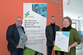 Berufsorientierung an Oberschule im Erzgebirge bekommt Qualitätssiegel - Die Oberschule Eibenstock erhielt das Qualitätssiegel für berufliche Orientierung.