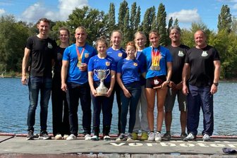 Bescheidene Paddler sorgen für Euphorie bei ihren Trainern: Lauenhainer und Mittweidaer Kanuten holen 10 DM-Medaillen - Die Lauenhainer Delegation in Köln: Kevin Knorr, Cynthia Dietze, Gerry Nöbel, Merle Sehm, Marla Jäckel, Luisa Kosterlitzky, Nina Schwarzer, Kim Naumann, Tilo Dietze und René Naumann.