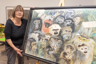 Besondere Schau im Erzgebirge nur noch wenige Tage geöffnet - Malerin und Tierschutz-Aktivistin: Mechthild Pöhler.