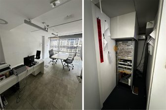 Betrüger richten Schaden im dreistelligen Millionenbereich an: Auch Sachsen unter den Opfern - Blick in ein Callcenter der Betrüger in Serbien (l.) sowie auf dort sichergestellte Computertechnik (r.)