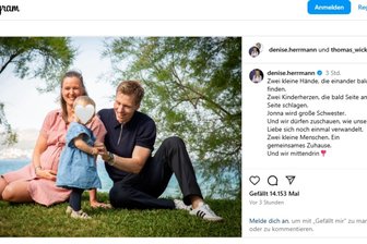 Biathlon-Olympiasiegerin Denise Herrmann-Wick aus dem Erzgebirge erwartet ihr zweites Kind - Denise Herrmann-Wick, Ehemann Thomas und Tochter Jonna bekommen Familienzuwachs.