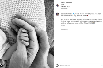 Biathlon-Olympiasiegerin Denise Herrmann-Wick bringt Tochter zur Welt - Am Sonntagnachmittag gegen 14 Uhr hatte Denise Herrmann-Wick die Geburt verkündet. Binnen 90 Minuten sammelte der Post mehr als 14.000 Likes.