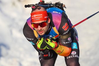 Biathlon-Weltcup in Ruhpolding: Schneider und Riethmüller rutschen ins Team - Danilo Riethmüller in Aktion.