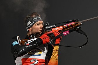 Biathlon-WM: Medaillentraum erfüllt sich für Duo aus Sachsen und Thüringen nicht - Am Schießstand zeigte sich Justus Strelow gewohnt treffsicher, benötigte nur einen Nachlader, doch auf der WM-Strecke tat sich der Sachse schwer.