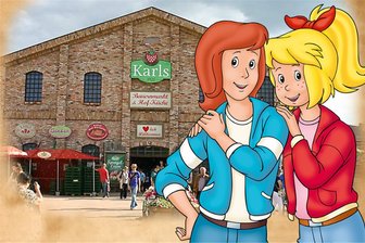 „Bibi & Tina“ statt Erdbeeren: Karls eröffnet ersten Freizeitpark zur beliebten Zeichentrickserie - Haben seit 1991 eine gemeinsame Hörspiel-Reihe, ab 2026 wird ihnen der erste Freizeitpark gewidmet (v.l.): Tina Martin und Bibi Blocksberg.