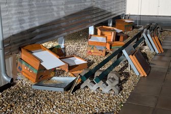 Bienenstöcke auf dem Dach der Zwickau-Arcaden umgeworfen: 245.000 Bienen könnten sterben - Unbekannte haben sieben Bienenstöcke auf dem Dach der Zwickau-Arcaden beschädigt.