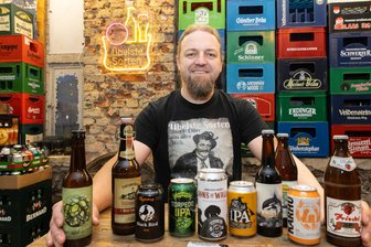 Bier: Wo es im Erzgebirge „Übelste Sorten“ gibt - Enrico Friedel aus Elterlein mag Bier. Deshalb sucht er immer nach ausgefallenen Sorten – für sich und für seine Kunden.