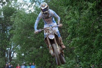 Biker kämpft noch mit den Coronafolgen - Justin Trache aus Reichenbrand in Aktion während der Deutschen Meisterschaft in Lugau am vergangenen Wochenende. 