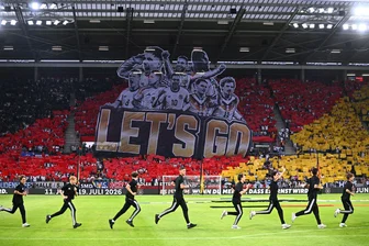 Bilder des Tages vom 31.05.2026 - "Let's go"  heißt es bei einer Choreografie vor Anpfiff des Länderspiels in Mainz.
