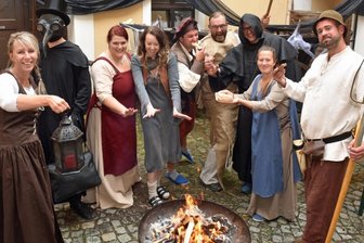 Bildergeschichten zum 500-Jährigen - Statt eines Festumzugs konnten Gäste an 48 Orten gestellte Bilder zur Geschichte sehen.