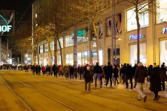 Demonstration gegen die Regelungen derCoronapandemie