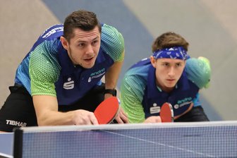 Bittere Rückschläge für Tischtennisspieler aus dem Erzgebirge - Für Lennart Bergauer (r.) und Jan Polansky verlief das Wochenende unerfreulich.