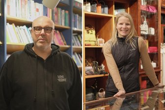 Black Friday im Einzelhandel? Das sagen Verkäufer aus der Freiberger Innenstadt - Black Week in Freiberg? Jens Kahrsch vom Taschenbuchladen und Franziska Flack von Lederwaren May können damit wenig anfangen.