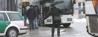 Blitzeis bringt Chemnitz ins Rutschen - 