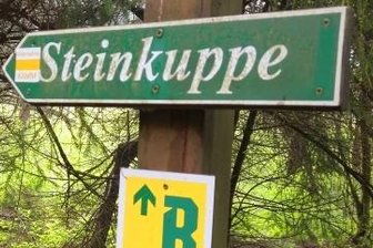 Blockline-Akteure starten neu durch - Das große B weist Biker auf die Streckenführung, hier von Holzhau nach Altenberg hin. 