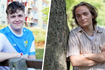 Bock auf Landtagswahl: Das sagen drei Erstwähler aus dem Erzgebirge - Leon Fritzsche aus Zschopau (l.) und Ferdinand Osten aus Annaberg-Buchholz gehören zu den Erstwählern. Kombo: FP