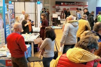 Börse zeigt, was Zwickau beruflich zu bieten hat - Während der Rückkehrerbörse im Dezember 2019 in Zwickau. 