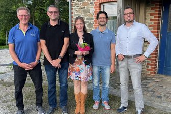 Bösenbrunn ehrt langjährige Räte - auch den scheidenden Vizebürgermeister - Gunter Reichelt, Karsten Klemet, Cornelia Geipel, Thomas Schönweiß wurden durch Christian Klemet (von links) geehrt.