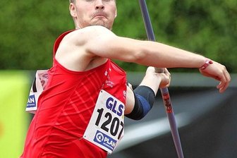 Böses Erwachen für EM-Starter des LV 90 - Oskar Nauck vom LV 90 schaffte es im Speerwerfen im letzten Versuch noch auf Platz 5. 