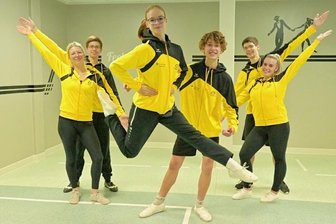 Boogie-Woogie-Elite tanzt im Erzgebirge - Die Yellow Boogie Dancers Zwönitz richten den Silver-Cup und den Deutschland-Cup aus. Aus den eigenen Reihen sind unter anderem Michelle Hartenstein, Tobias Rudolf, Hanna Riedel, Julien Gläß, Marek Rudolf und Tanja Seitenglanz (von links) mit am Start. 