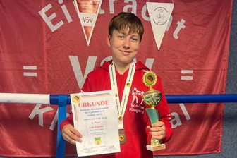 Boxer aus Klingenthal bringt Bronzemedaille von Deutscher Meisterschaft mit - Der Klingenthaler Boxer Cody Engelke brachte eine Bronzemedaille mit nach Hause.