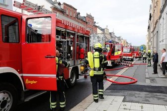 Brand auf der Frankenberger Straße -