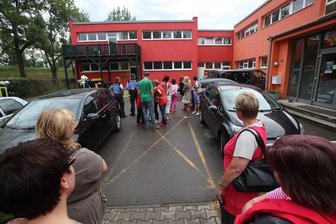 Brand in Kita endet glimpflich - In der Hausmeisterwerkstatt des Arbeiter-Samariter-Bundes in Zwickau-Neuplanitz hat es am Donnerstagnachmittag gebrannt.