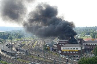 Brand in Plauener Postamt -