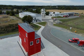 Brand- und Katastrophenschutzzentrum wird eingeweiht: Ministerpräsident kommt ins Vogtland - Das neue Brand- und Katastrophenschutzzentrum Eich.