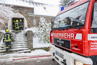 Brandstiftung in Friedhofskappelle - Nach derzeitigem Erkenntnisstand ist von Brandstiftung auszugehen.