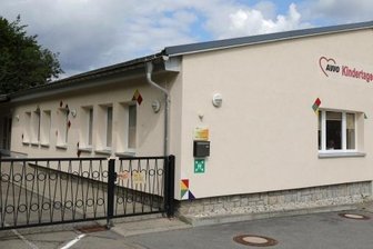 Breitenbrunn hält Elternbeiträge stabil - Dieser Flachbau beherbergt Krippe und Kindergarten der AWO-Kita in Rittersgrün. Der Hort befindet sich an der Grundschule. 