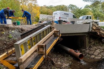 Brücke bei Thalheim wird saniert -
