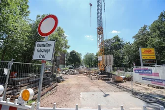 Brücken-Neubau an der Beyerstraße in Chemnitz verzögert sich - Die Brücke entlang der Beyerstraße bleibt erstmal weiterhin nur für Baufahrzeuge passierbar.
