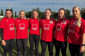 BSV Sachsen Zwickau: Von neuen Gesichtern, einer neuen Trainerkonstellation und einem neuen Modus - Die Neuzugänge des BSV Sachsen Zwickau von links nach rechts: Silje Brons Petersen, Laura Penzes, Romé Steverink, Charlotte Kähr, Zoe Stens, Julia Niewiadomska.