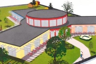 Bürgerentscheid: Zwei Drittel stimmern gegen zentralen Kita-Neubau in Neumark - Ein erster Entwurf des Kita-Neubaus, den die Gemeinde im Bauplanungsbüro Roland Ehrler in Auftrag gegeben hatte.