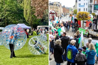 Bürgerfest und Demo: Das ist am 1. Mai in Aue los - Am 1. Mai ist in Aue ein Bürgerfest geplant (Foto, l.) und eine Demo der „Freien Sachsen“.