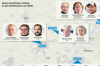 Bürgermeister-Wahlen am Sonntag in Glauchau, Meerane und Waldenburg - Kandidatenübersicht