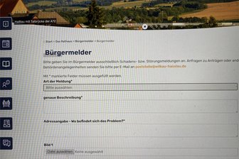 Bürgermelder: Einwohner von Wilkau-Haßlau können Schäden oder Störungen online an die Stadtverwaltung melden - Über den „Bürgermelder" können Schäden und Störungen per Onlineformular an die Stadt gemeldet werden.