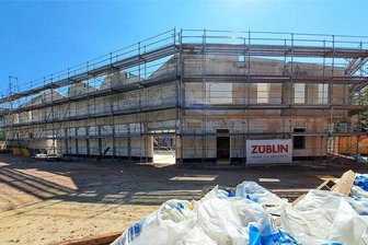 Bürgersaal in Zschopau: Laufen die Kosten aus dem Ruder? - Der Rohbau des Zschopauer Bürgersaals ist weit vorangeschritten.