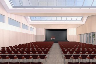 Bürgersaal-Projekt in Zschopau wird immer teurer - Im großen Saal des neuen Kulturhauses sollen rund 400 Besucher Platz finden.