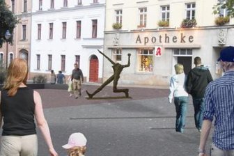 Bürgerumfrage: 82 Prozent gegen Umbenennung des Reichenbacher Solbrigplatzes - So könnte der Standort des "Jahrhundertschritts" am Solbrigplatz in Reichenbach aussehen. Von einer Umbenennung des Platzes halten die befragten Bürger nichts.