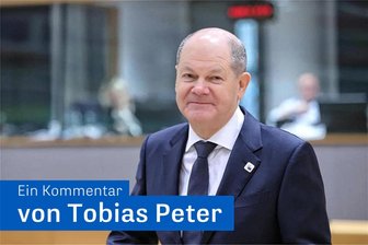 Bundeskanzler Scholz: Ein Dickkopf, der auch führen kann - Bundeskanzler Olaf Scholz (SPD) bei einem Treffen der Staats- und Regierungschefs der Europäischen Union in Brüssel.